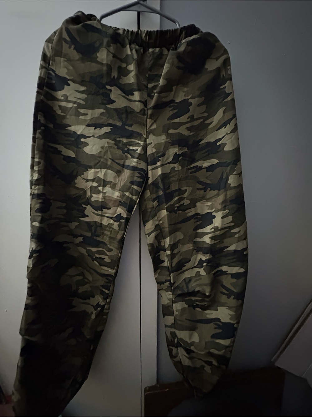 SHEIN Kids Camouflage Jogger Pants - Olive Camo